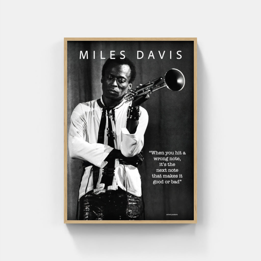 Miles Davis Wrong Note poster