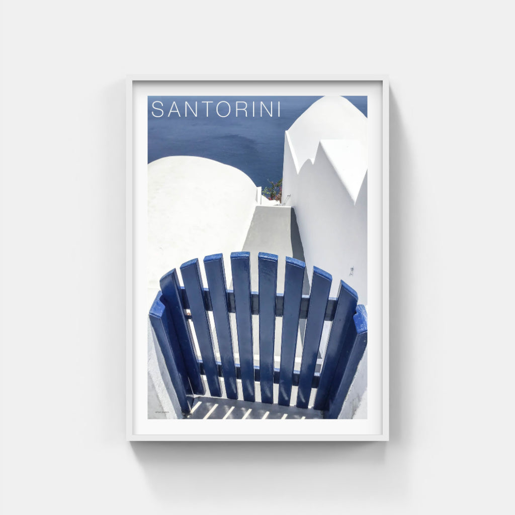 Santorini Blue Gate - Greece poster