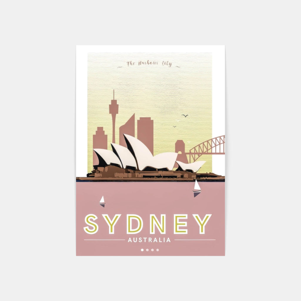 Sydney retro poster