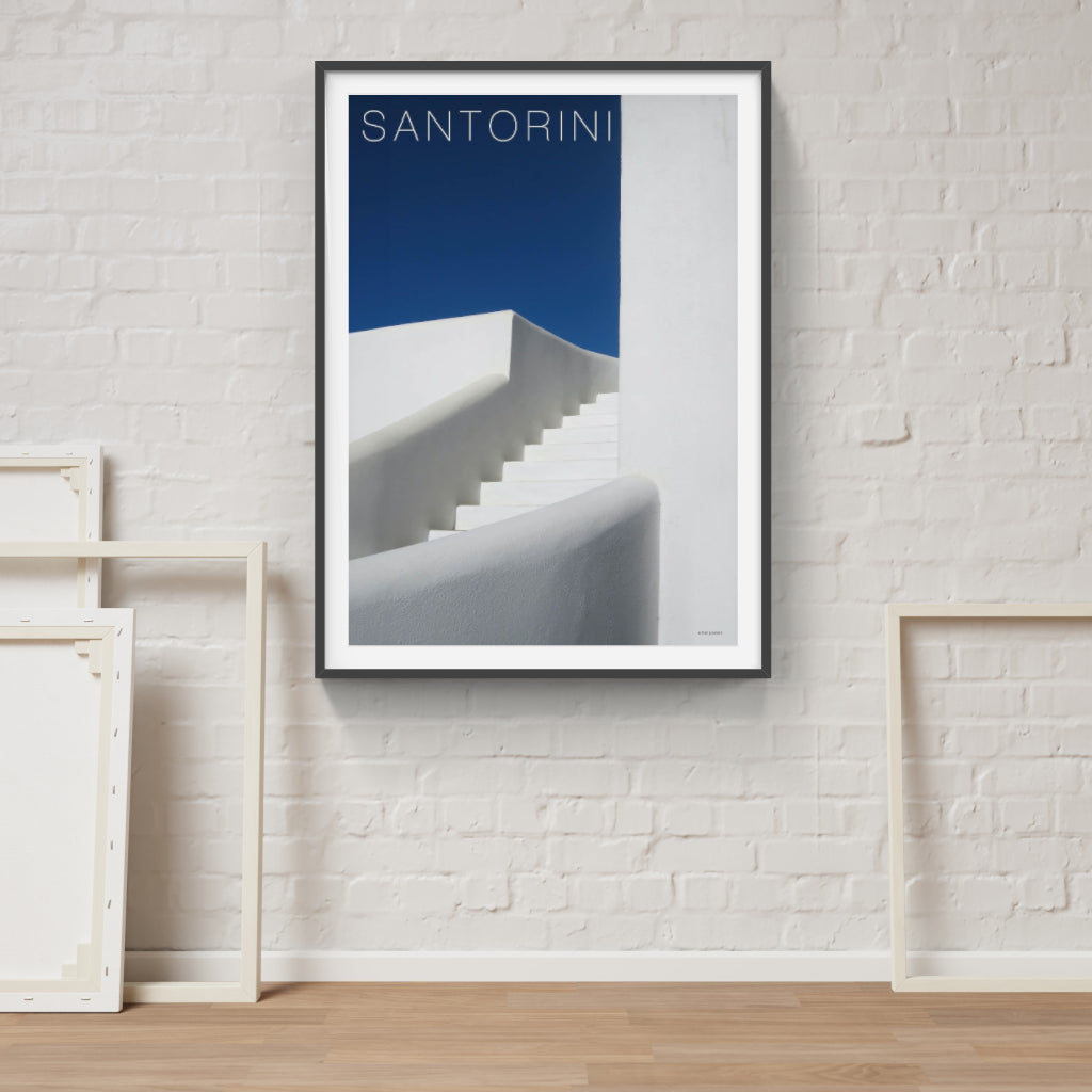 Santorini Steps - Greece poster