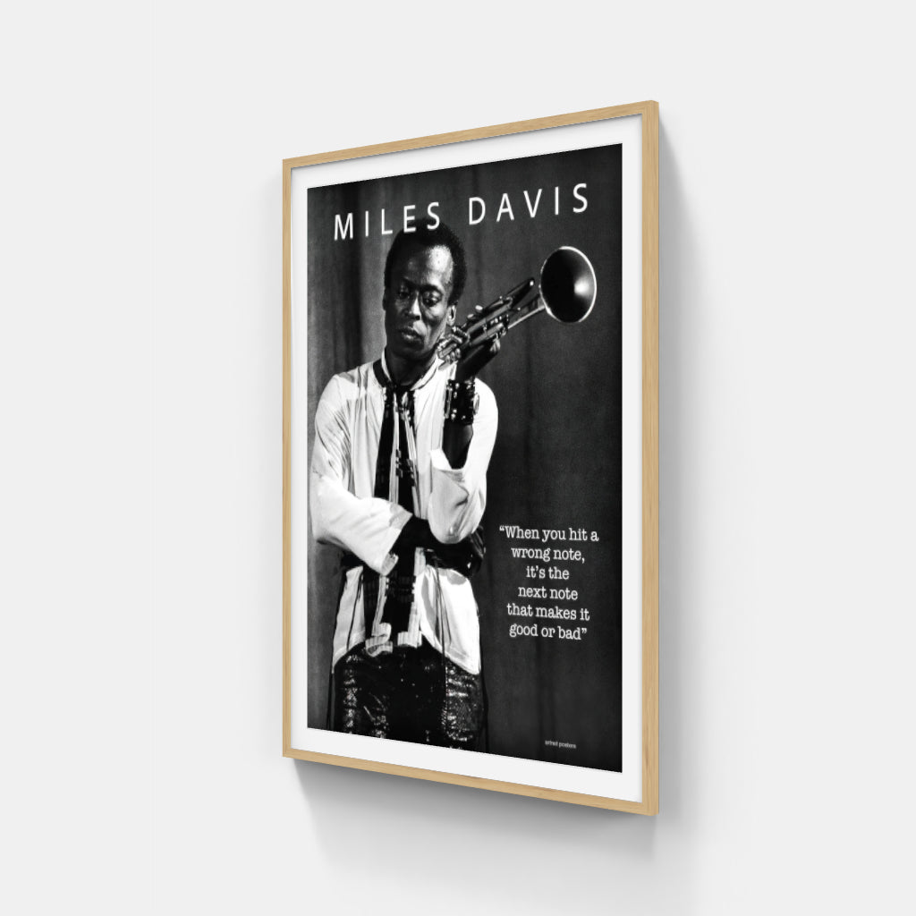 Miles Davis Wrong Note poster