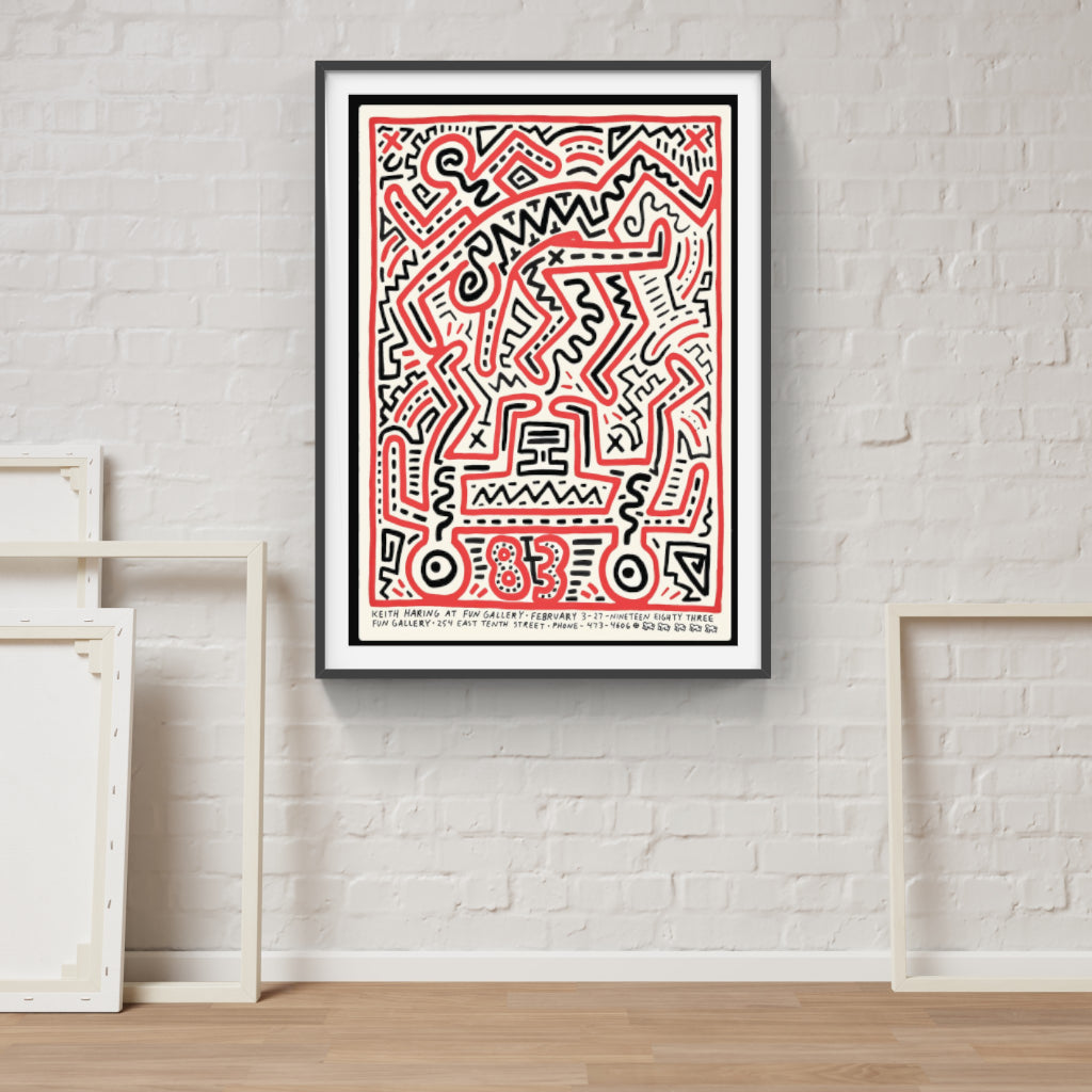 Keith Haring at the Fun Gallery poster