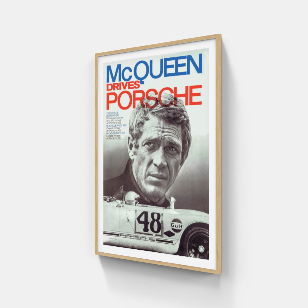 Porsche Steve McQueen poster