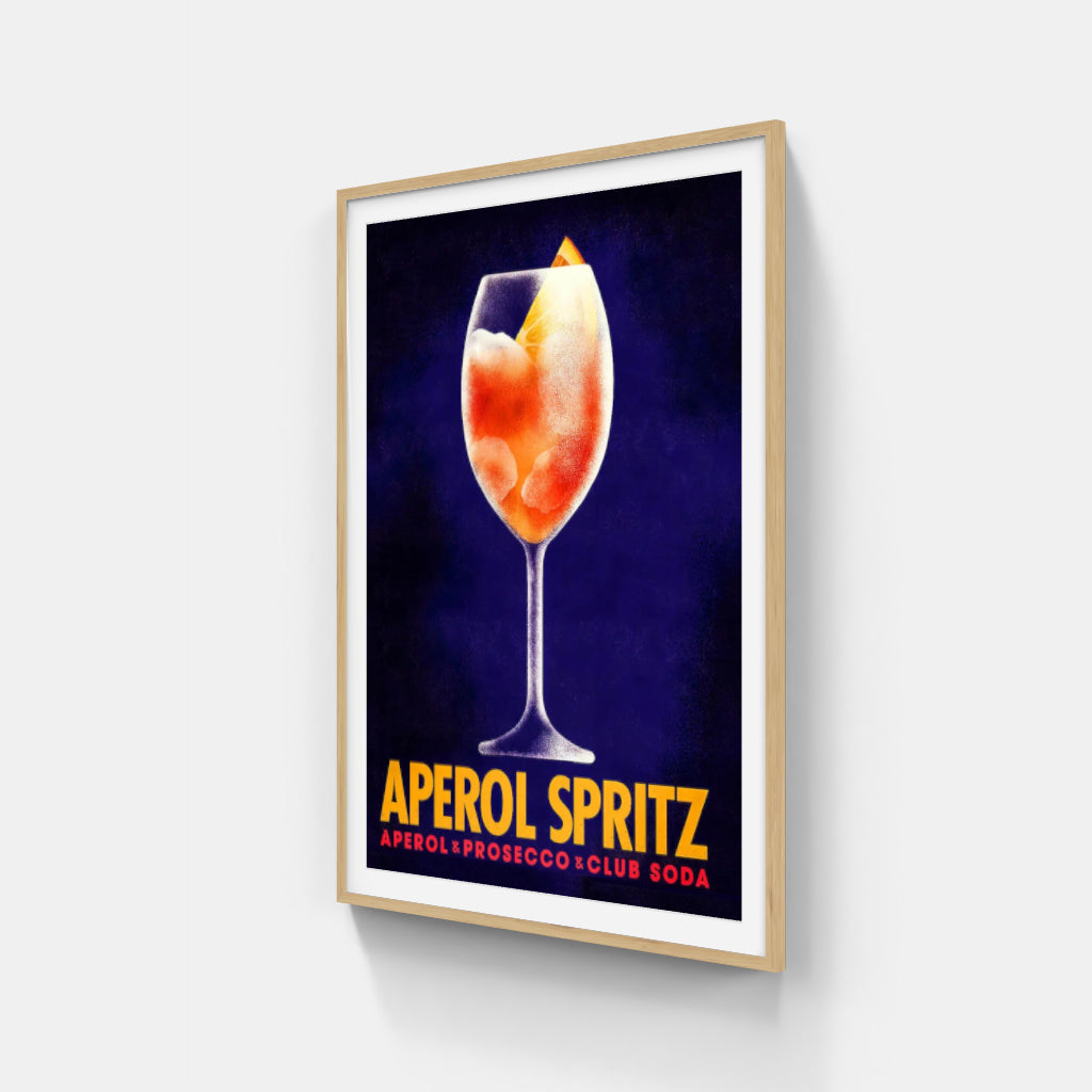 Aperol Spritz retro poster