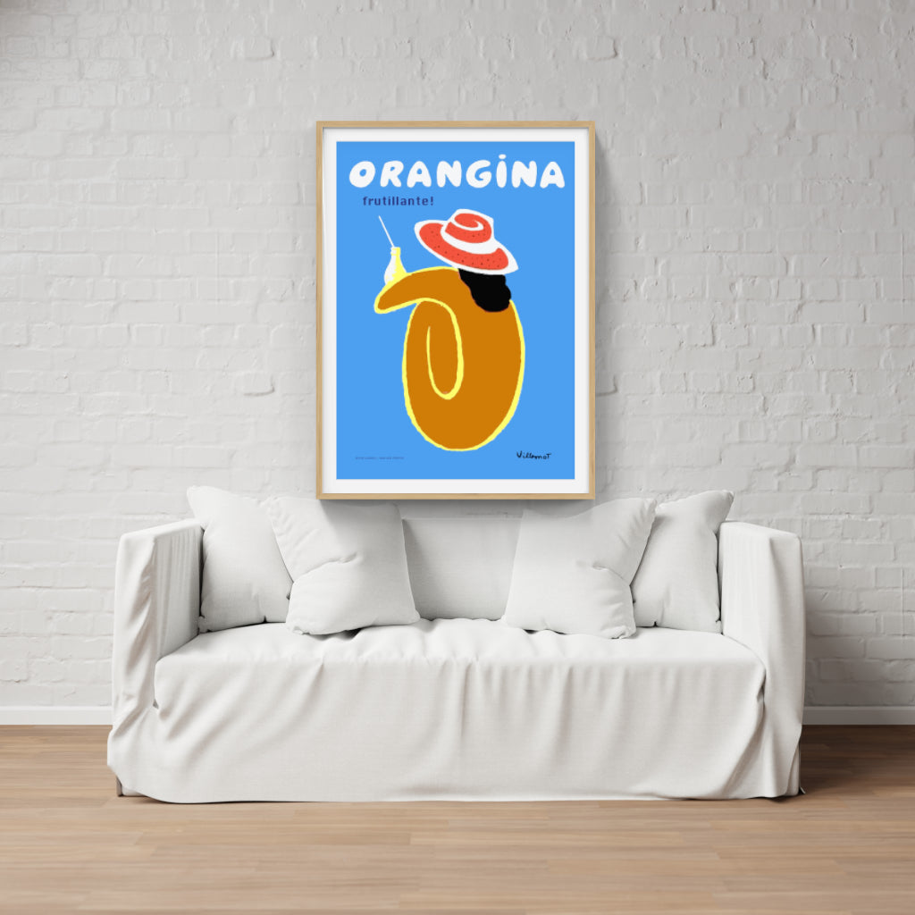 Orangina - Bernard Villemot poster