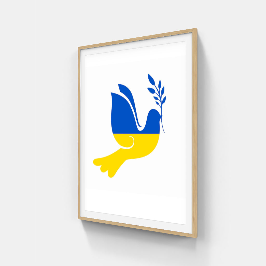 Ukraine Peace Dove poster