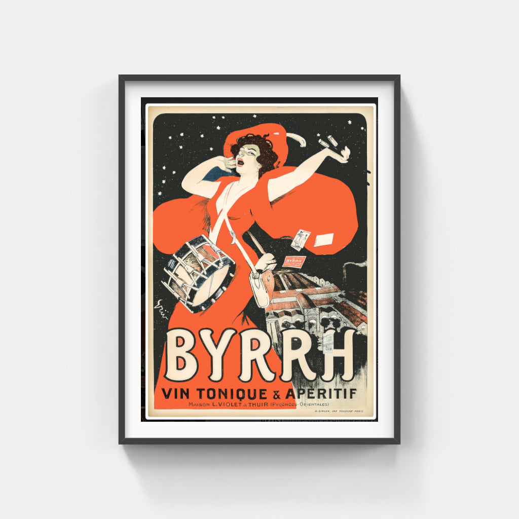 Byrrh apéritif retro poster