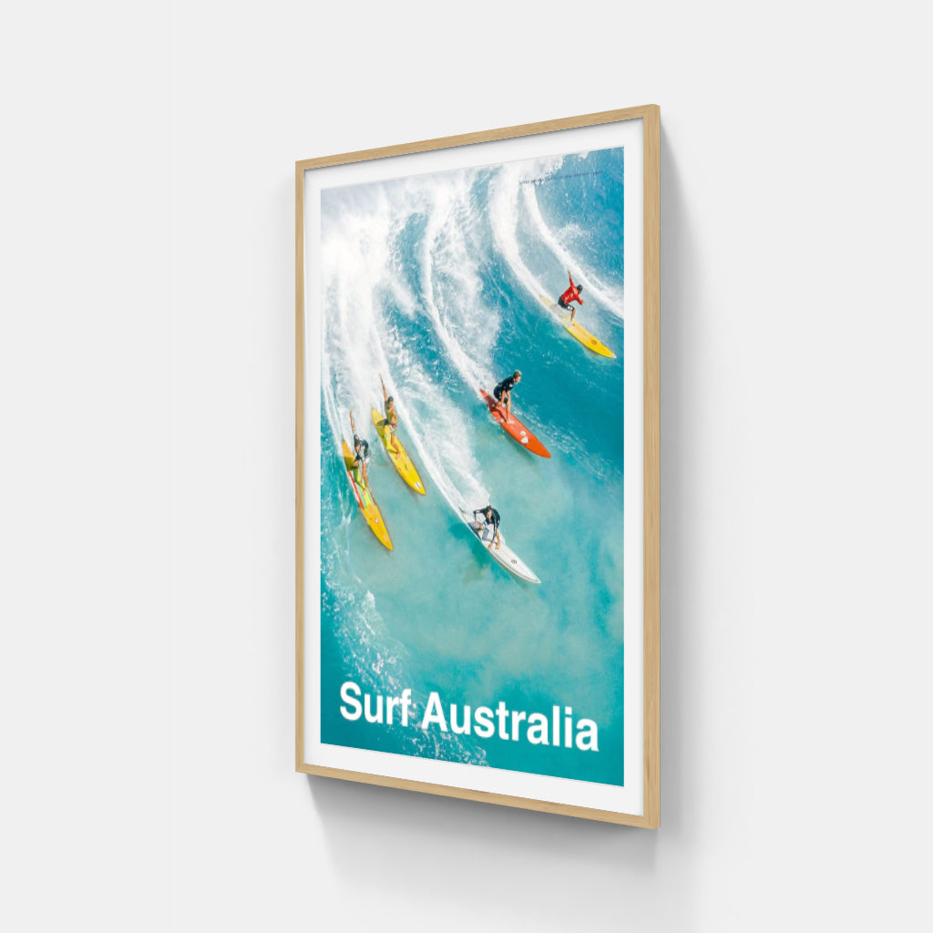 Aussie surf culture poster: a metaphor for life