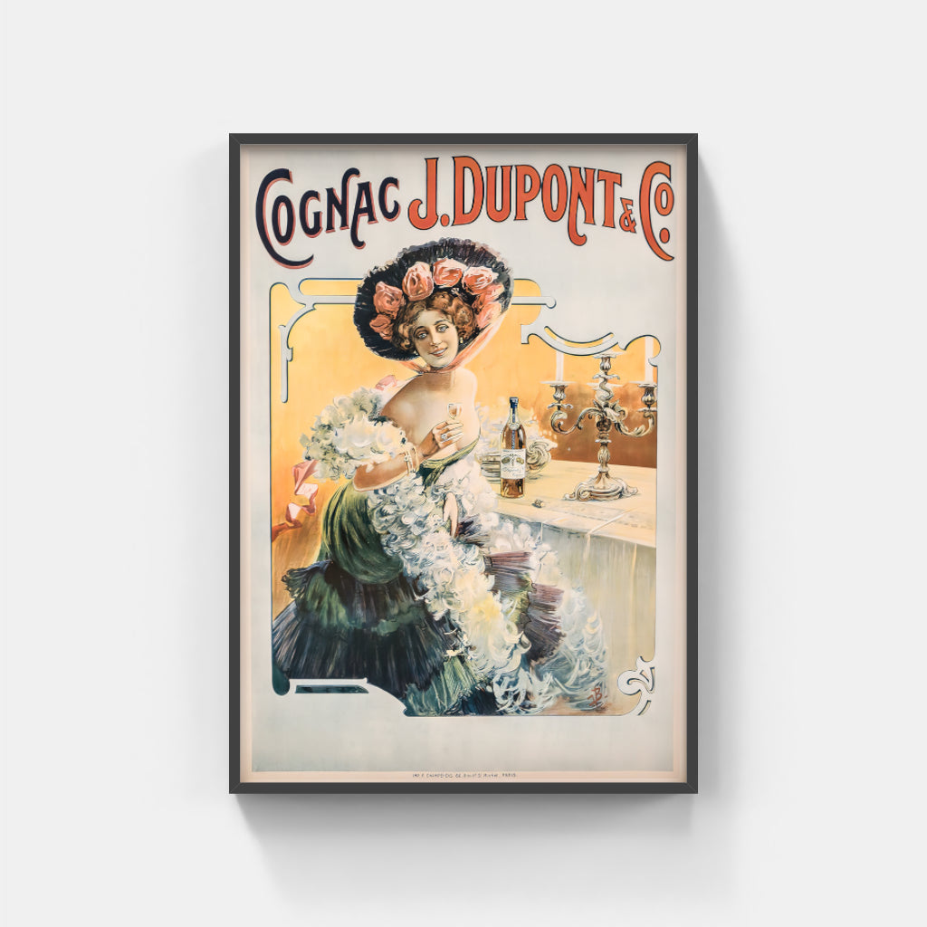 Cognac Dupont retro poster