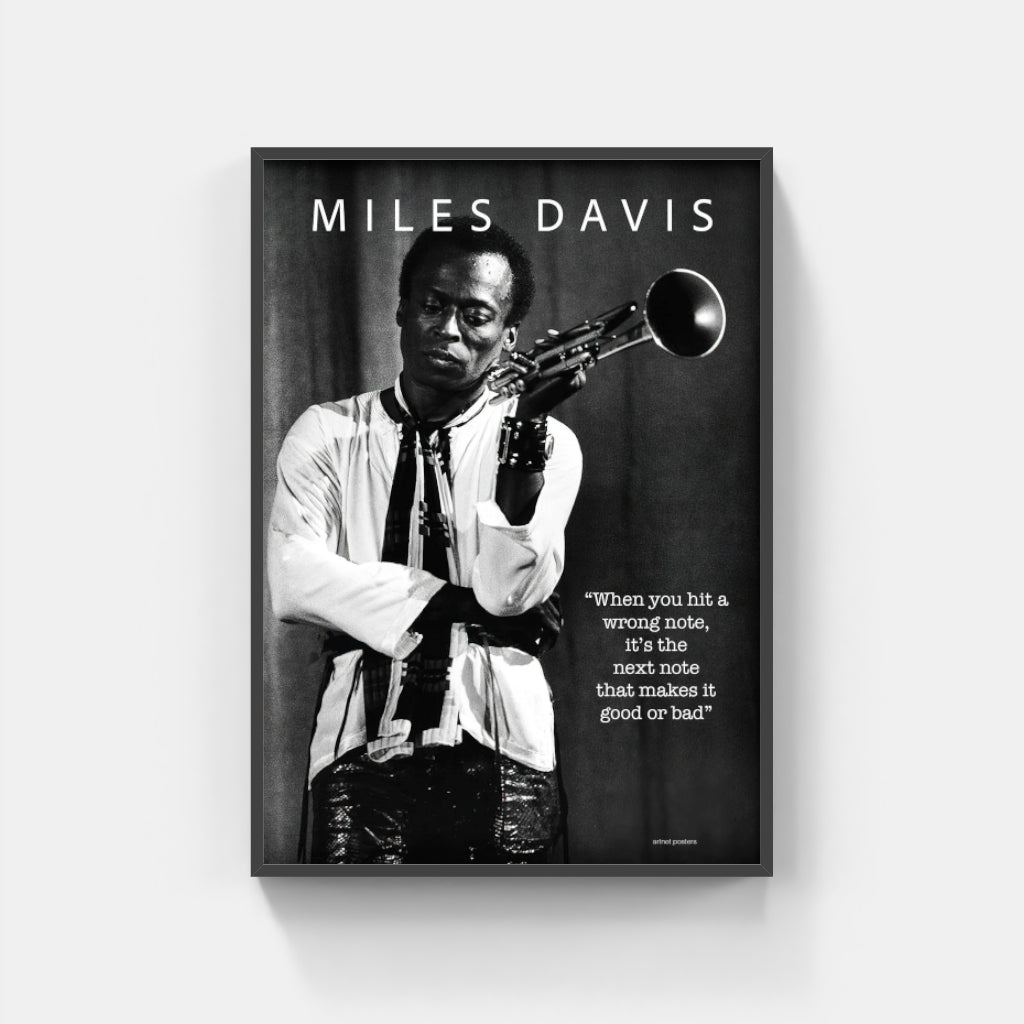 Miles Davis Wrong Note poster