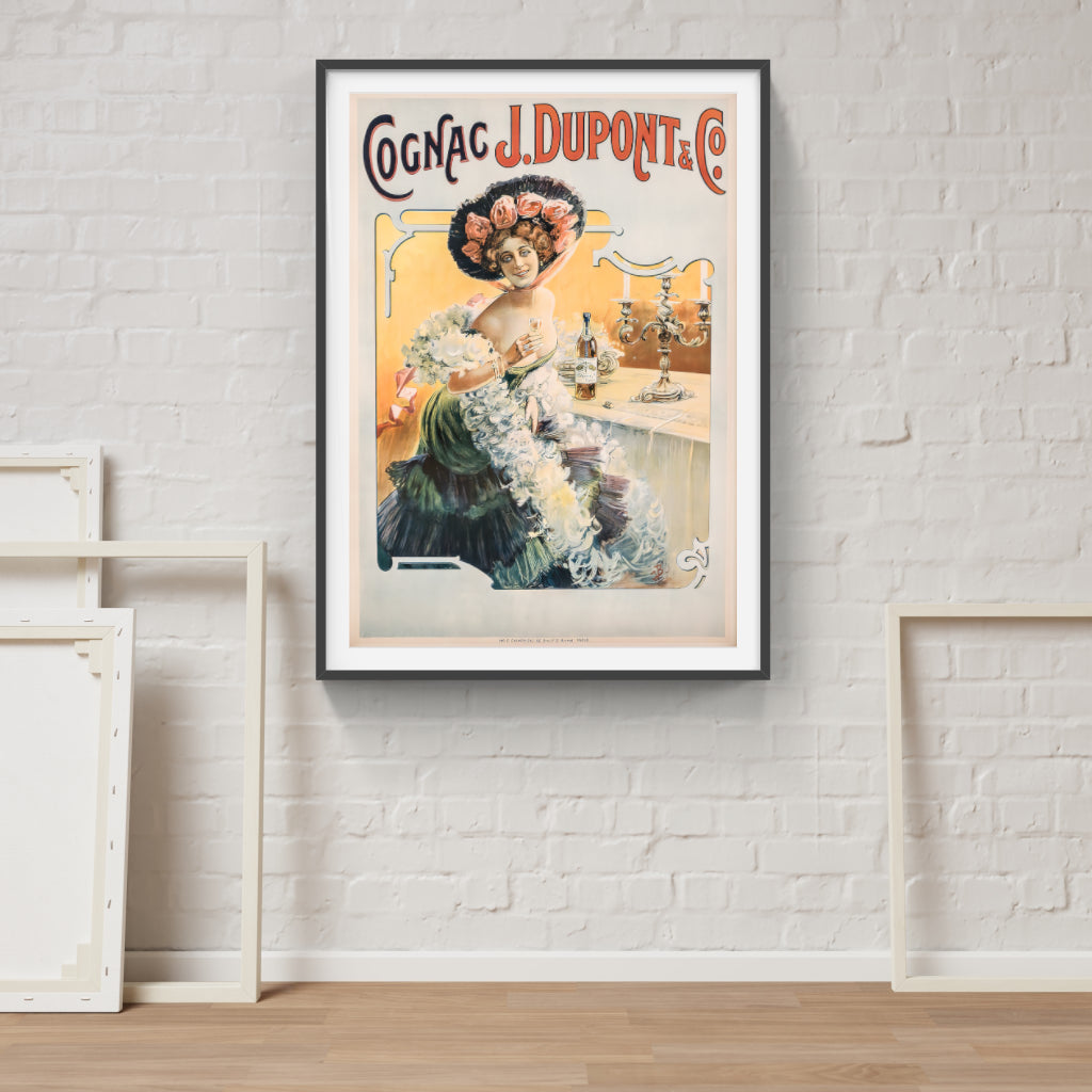 Cognac Dupont retro poster