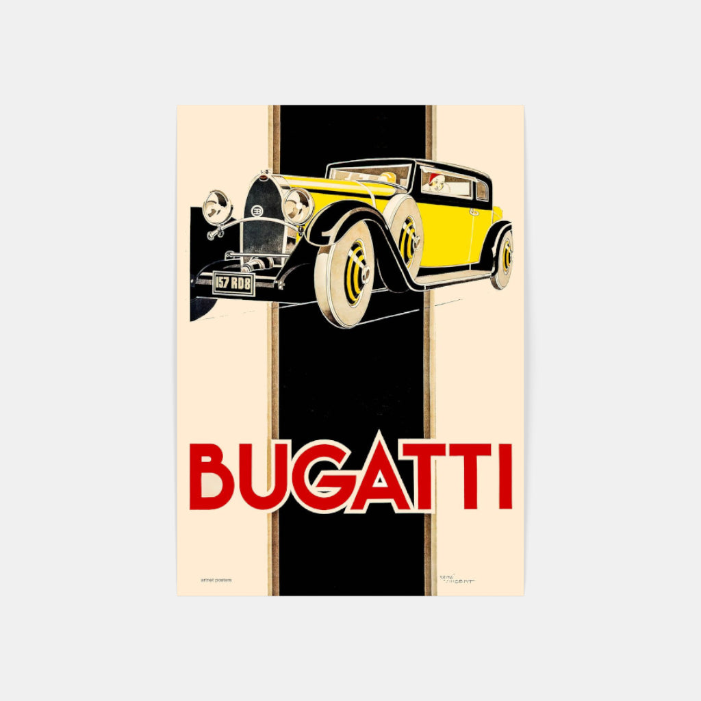 Bugatti Royale retro poster