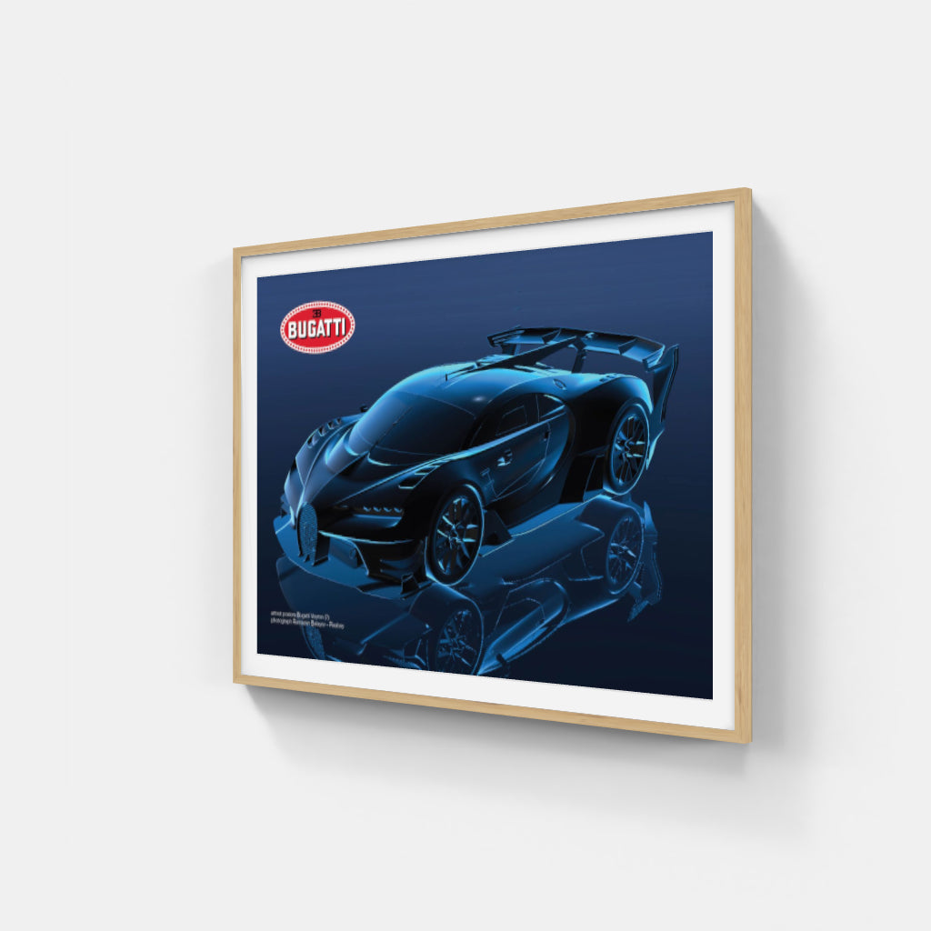 Bugatti Chiron Sport “Blue Shadow” poster