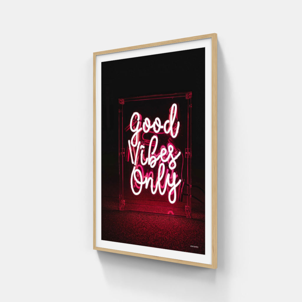 Good Vibes neon poster