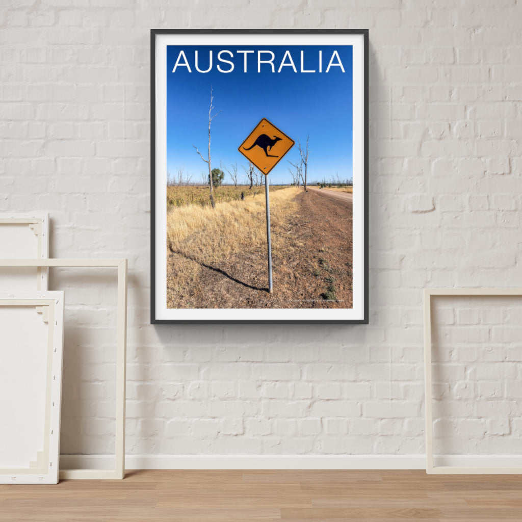 Kangaroos sign poster