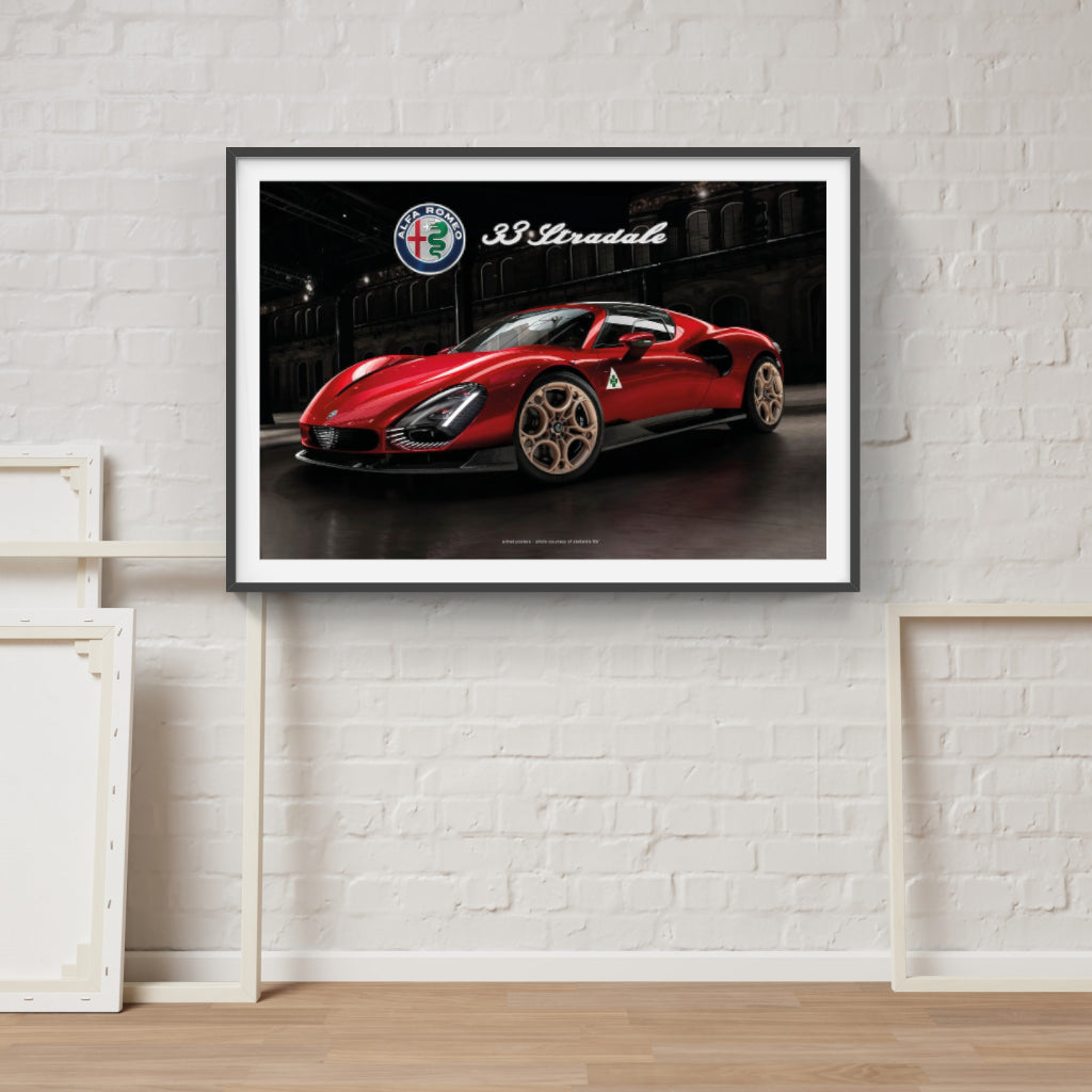 Alfa Romeo 33 Stradale - super car poster