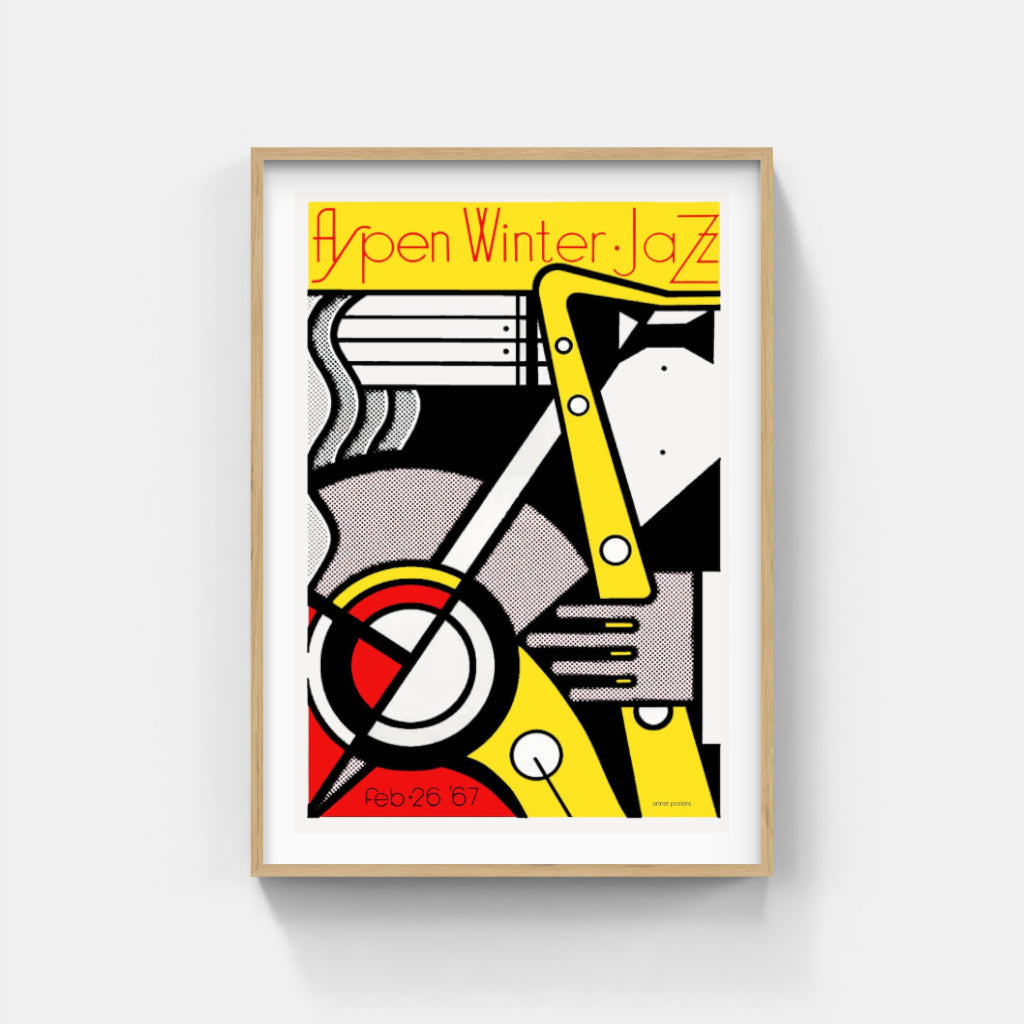 Aspen Jazz Weekend 1967 - Roy Lichtenstein art poster