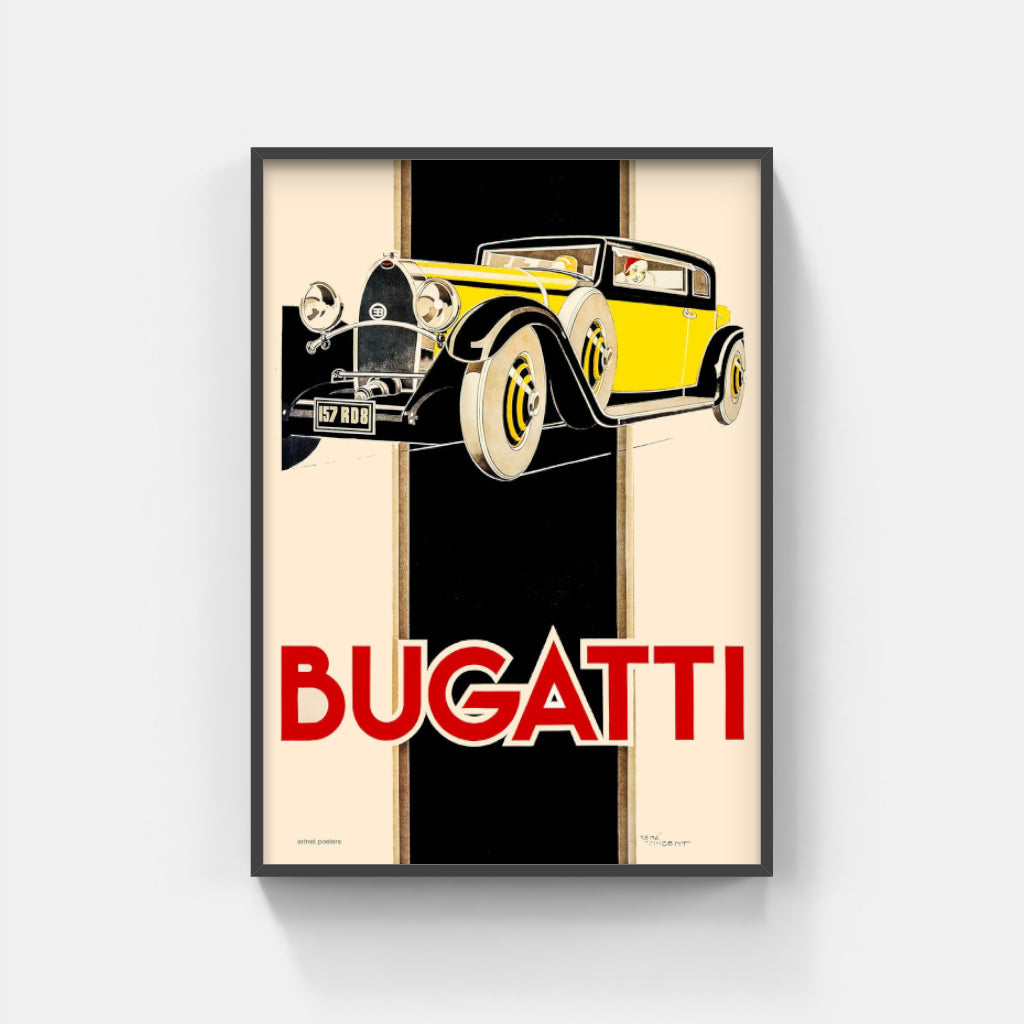 Bugatti Royale retro poster