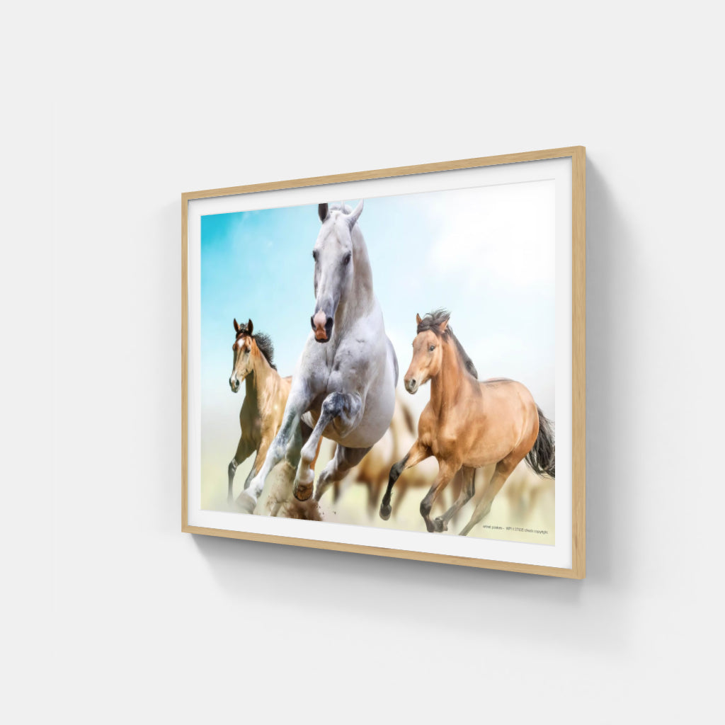 Running Horses poster