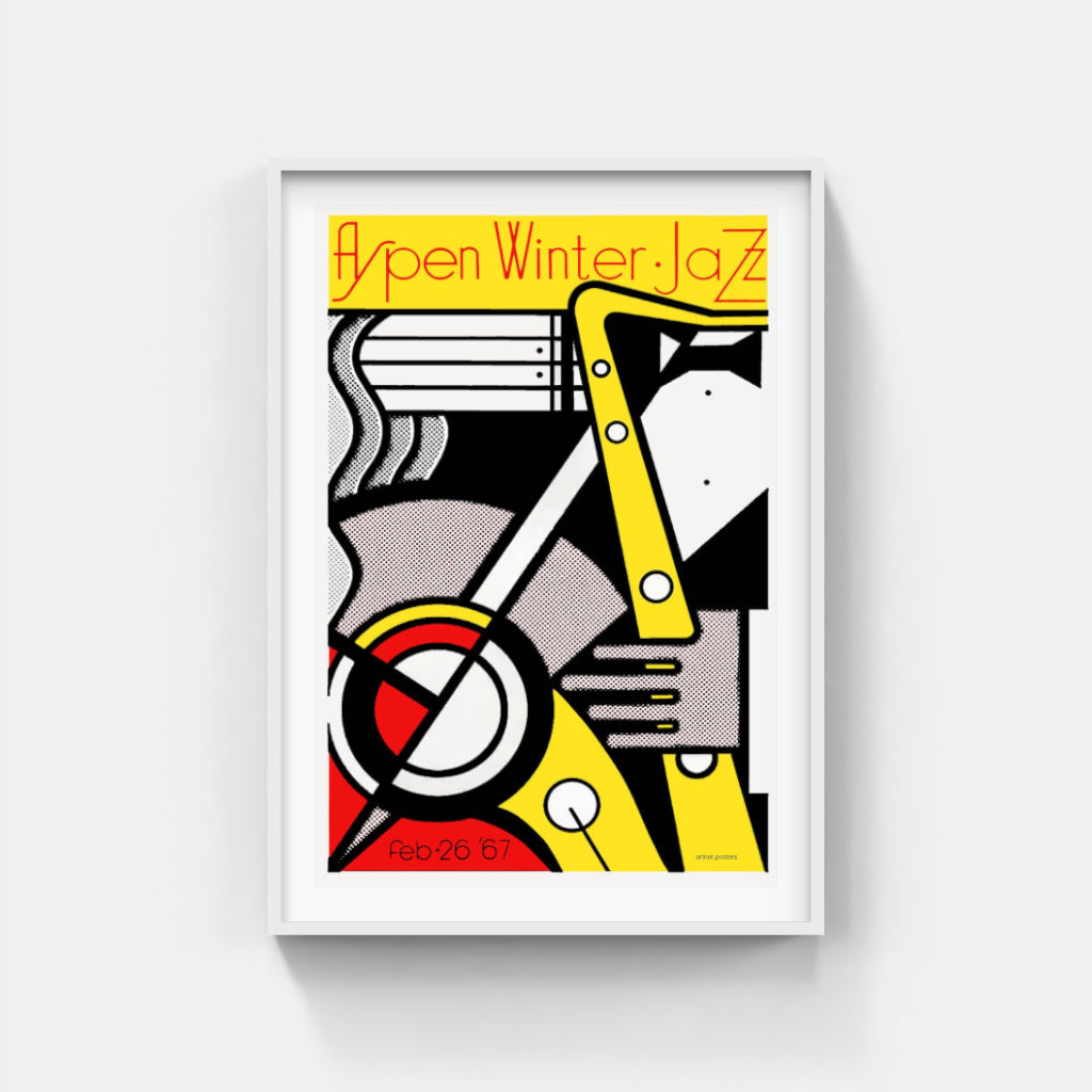 Aspen Jazz Weekend 1967 - Roy Lichtenstein art poster