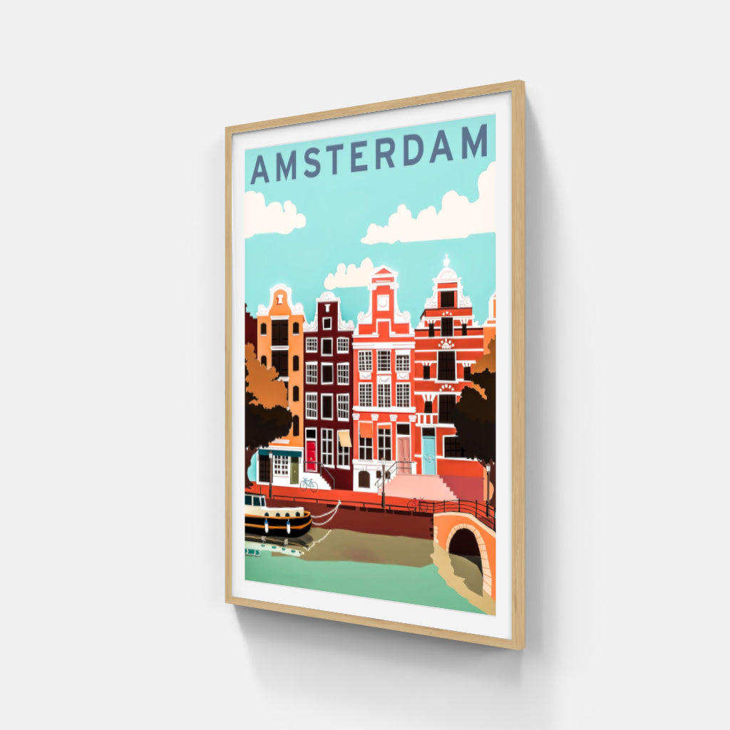 Amsterdam - travel poster