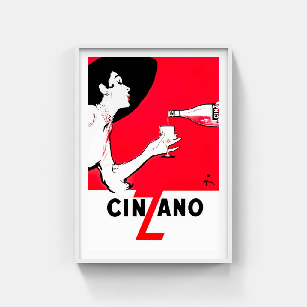 Cinzano Red Lady poster