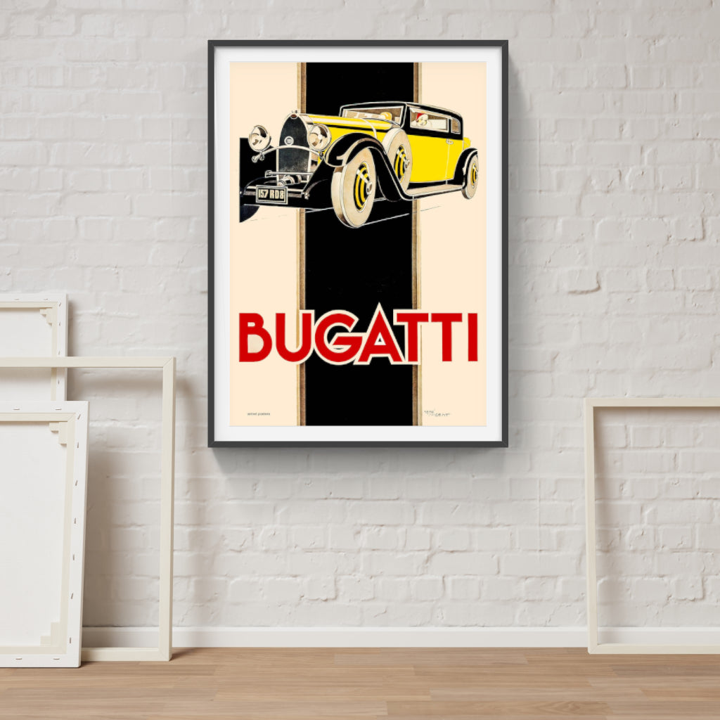 Bugatti Royale retro poster