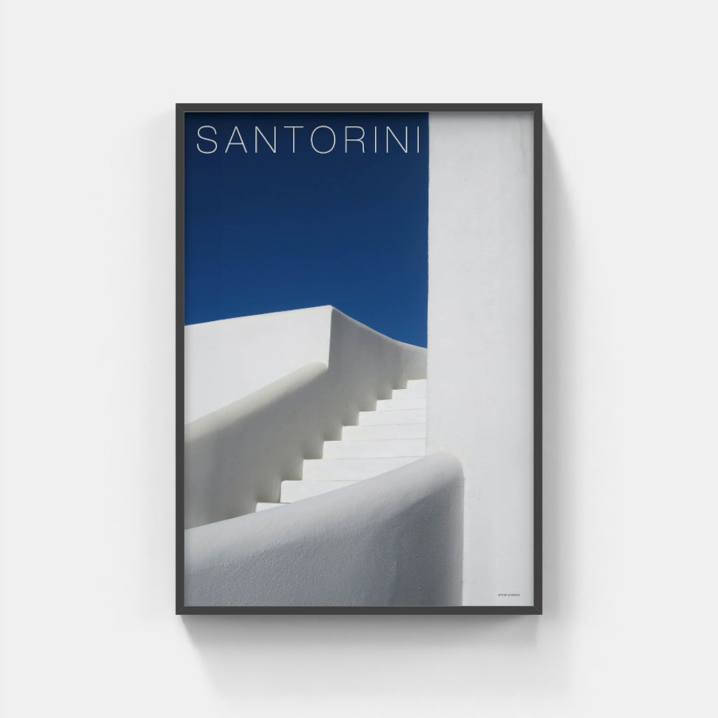 Santorini Steps - Greece poster