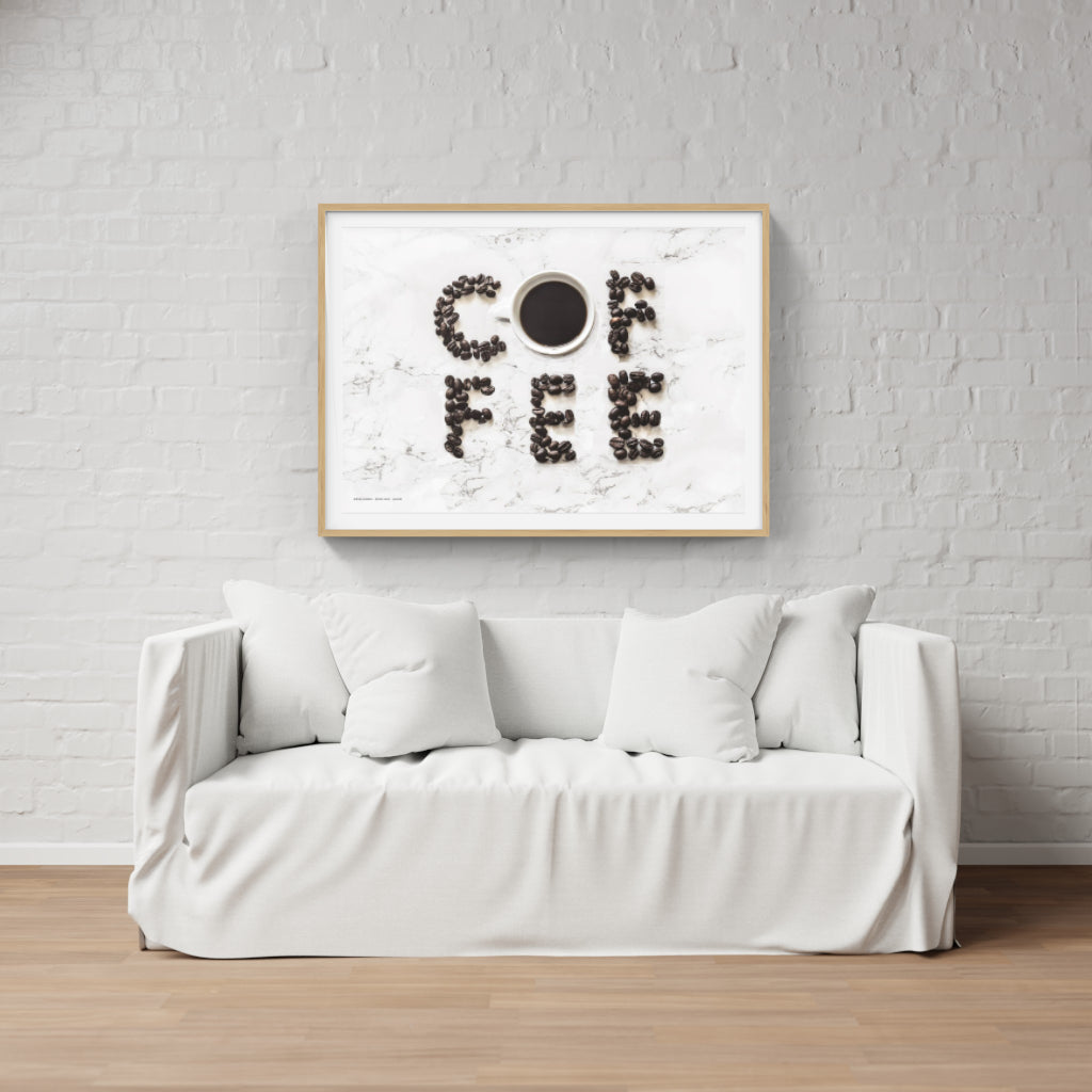 Poetry in Beans - coffee poster