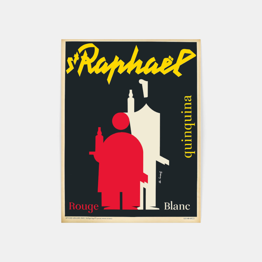 St Raphaël retro poster