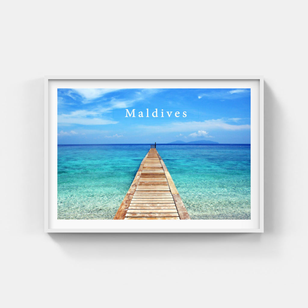 As Far as the Eye Can Sea - Maldives Poster