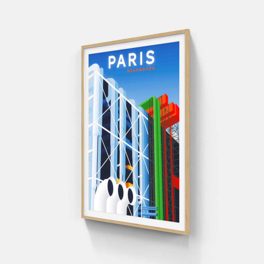 Paris Beaubourg poster