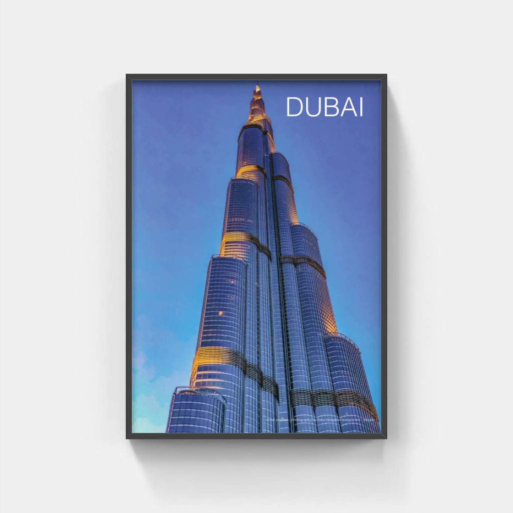 Burj Khalifa Dubai architecture poster