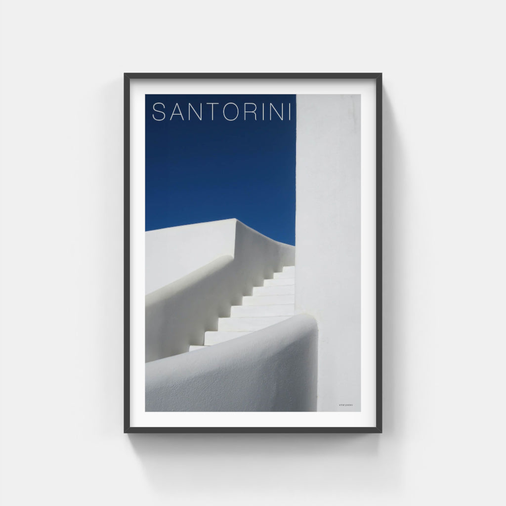 Santorini Steps - Greece poster