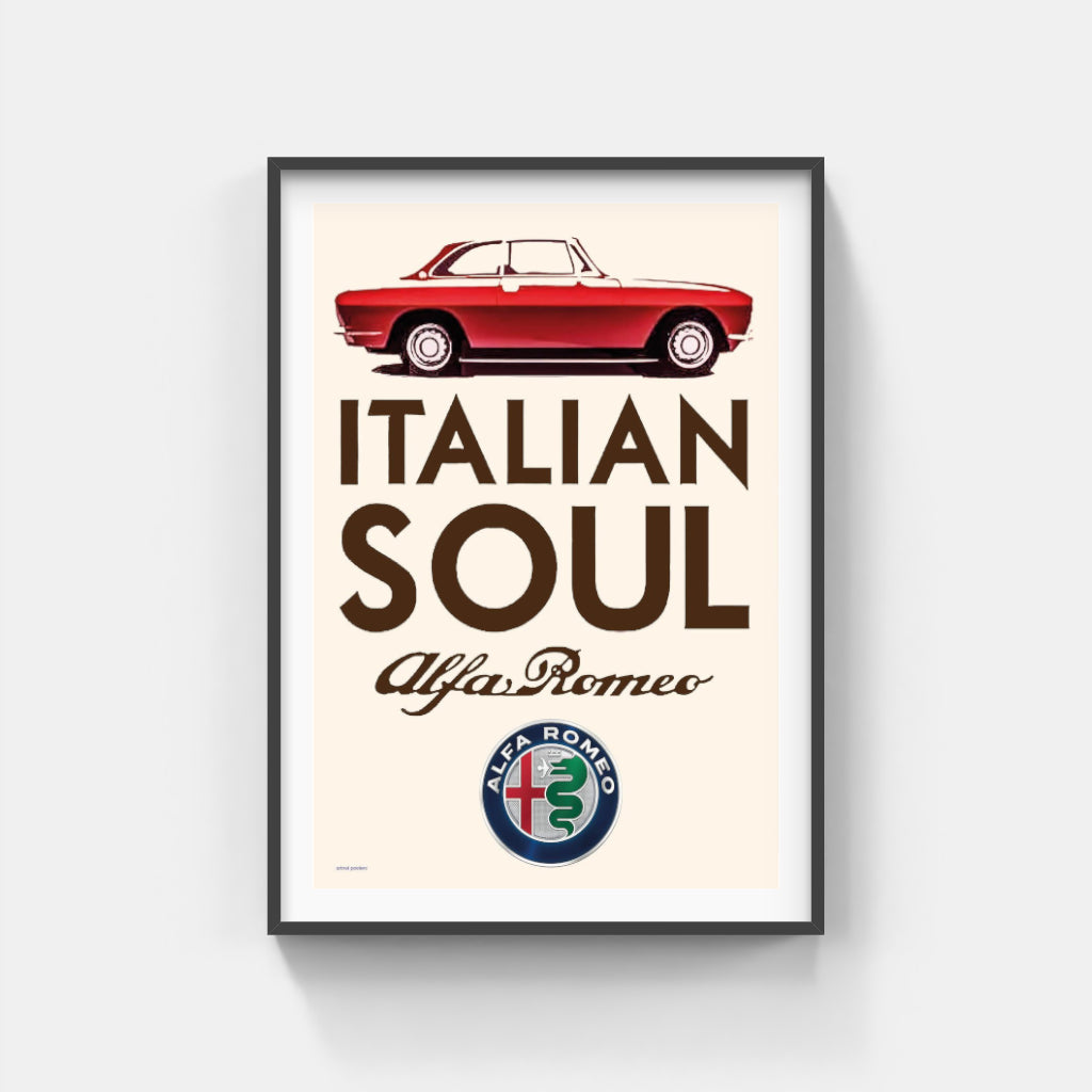 Alfa Romeo GTV car poster