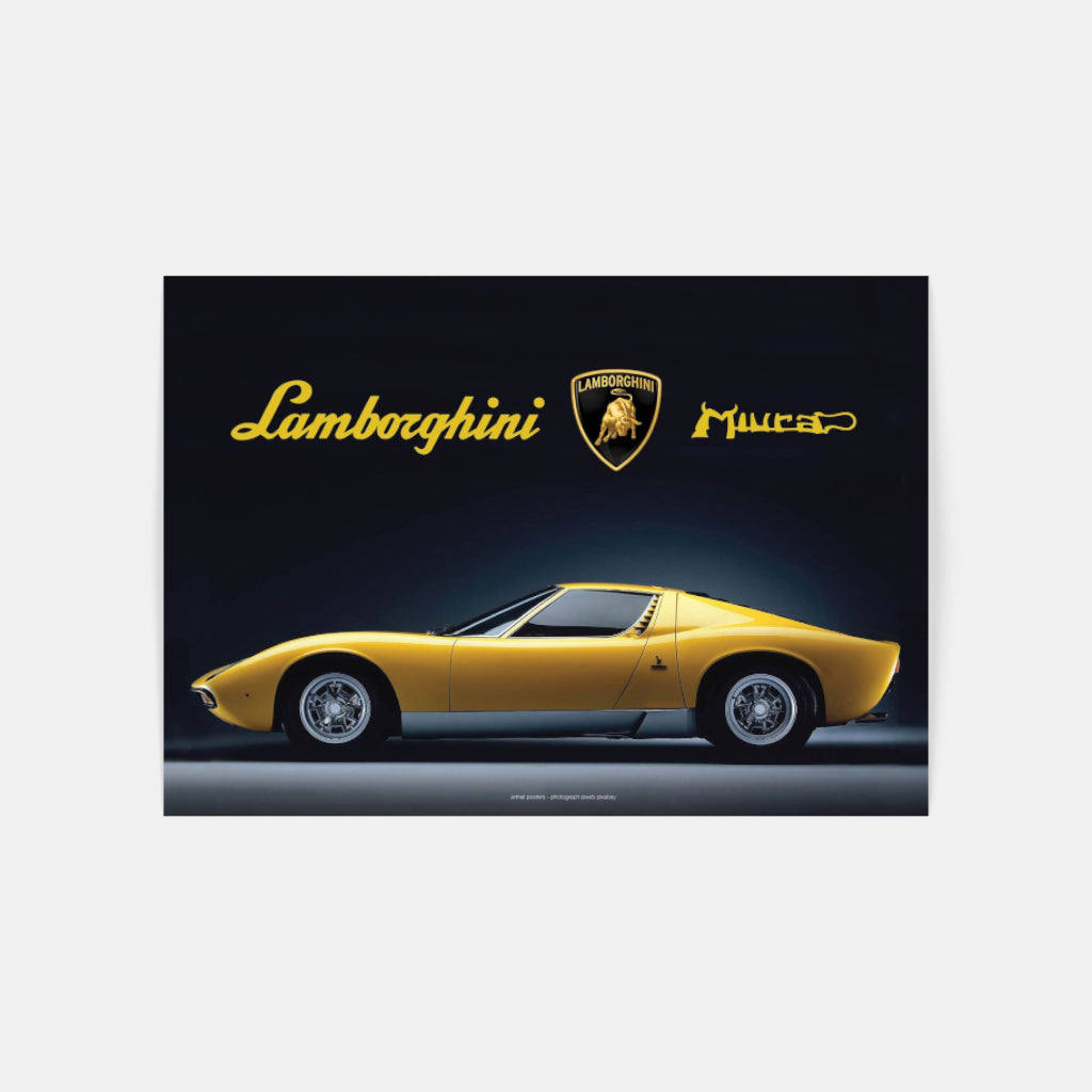 Lamborghini Miura poster