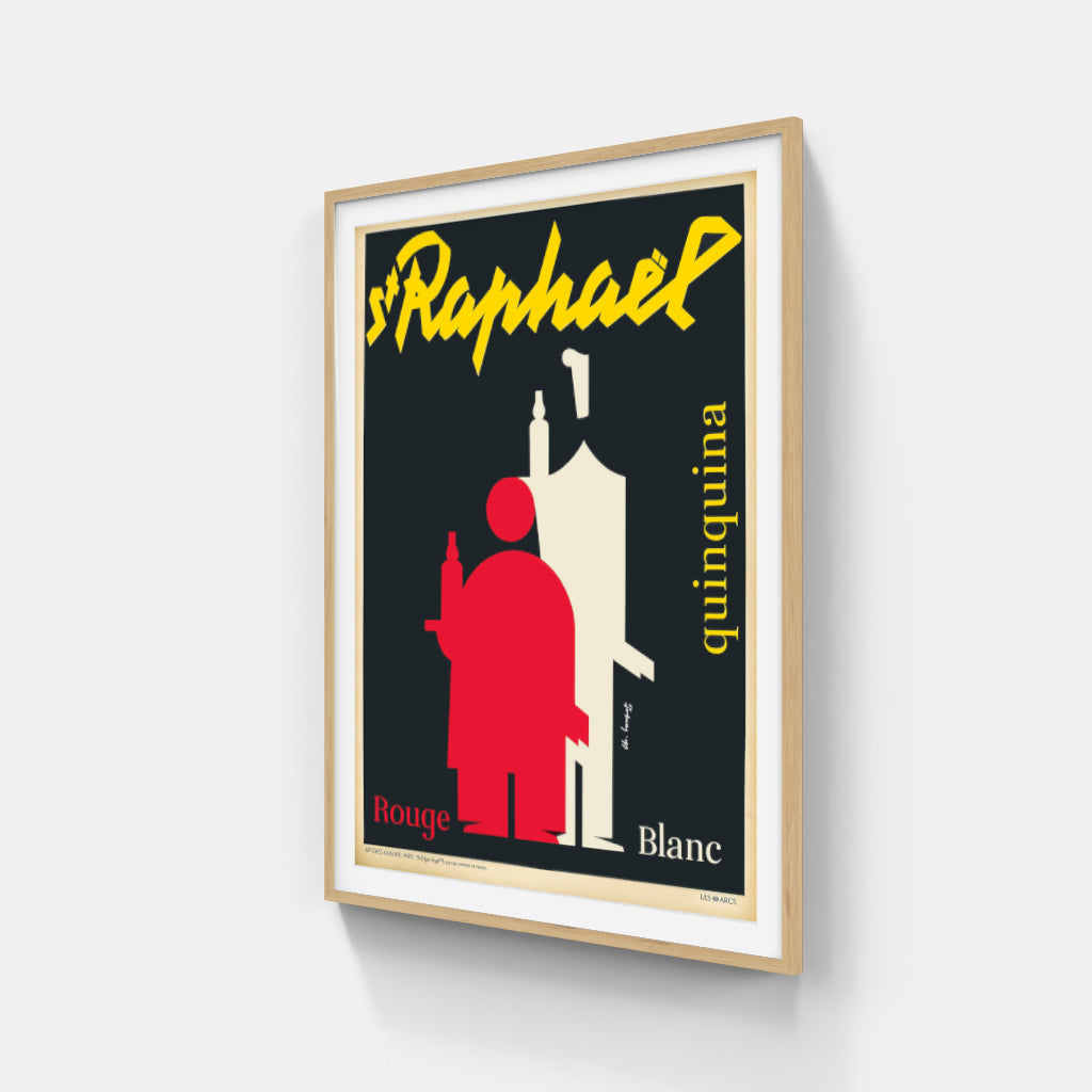 St Raphaël retro poster