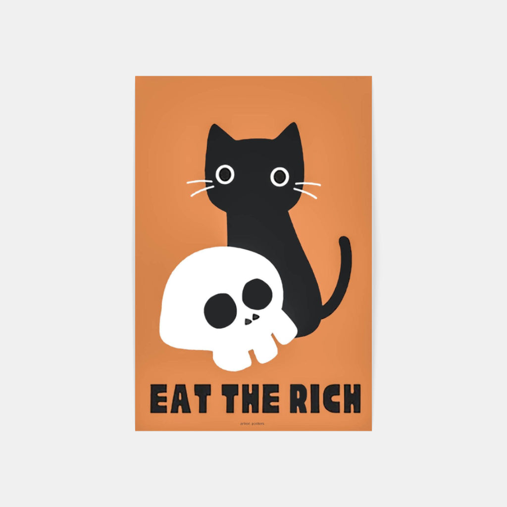 Anti-Capitalist Cat poster