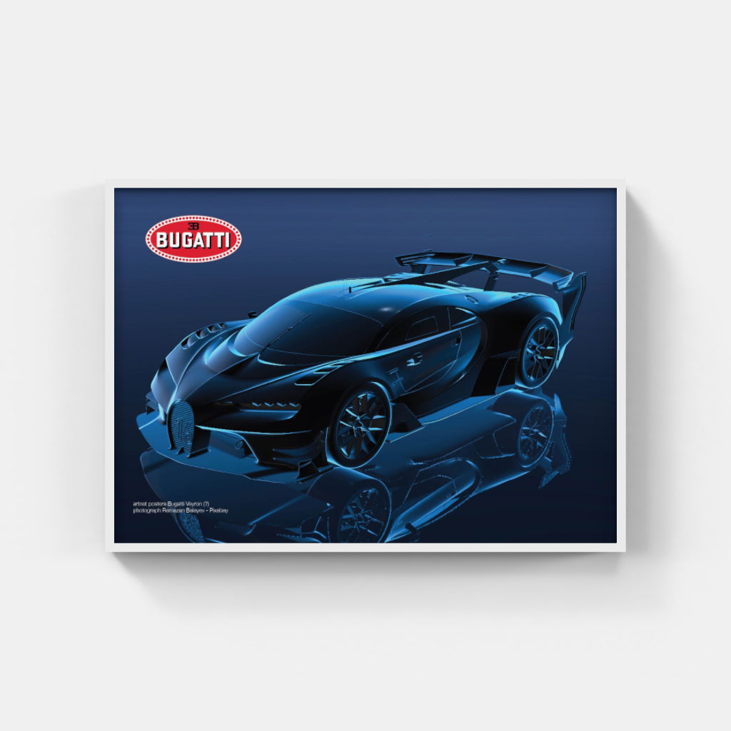 Bugatti Chiron Sport “Blue Shadow” poster