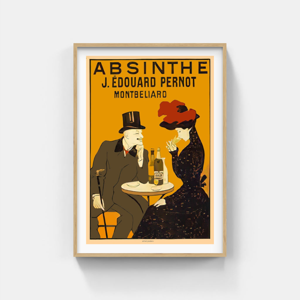 Absinthe makes the Heart Grow Fonder - retro poster