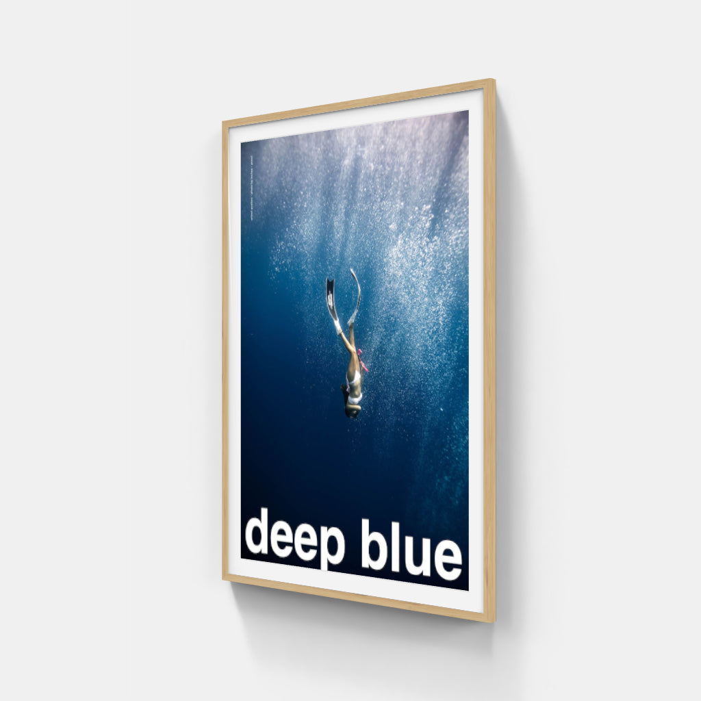 Deep Blue - diving poster