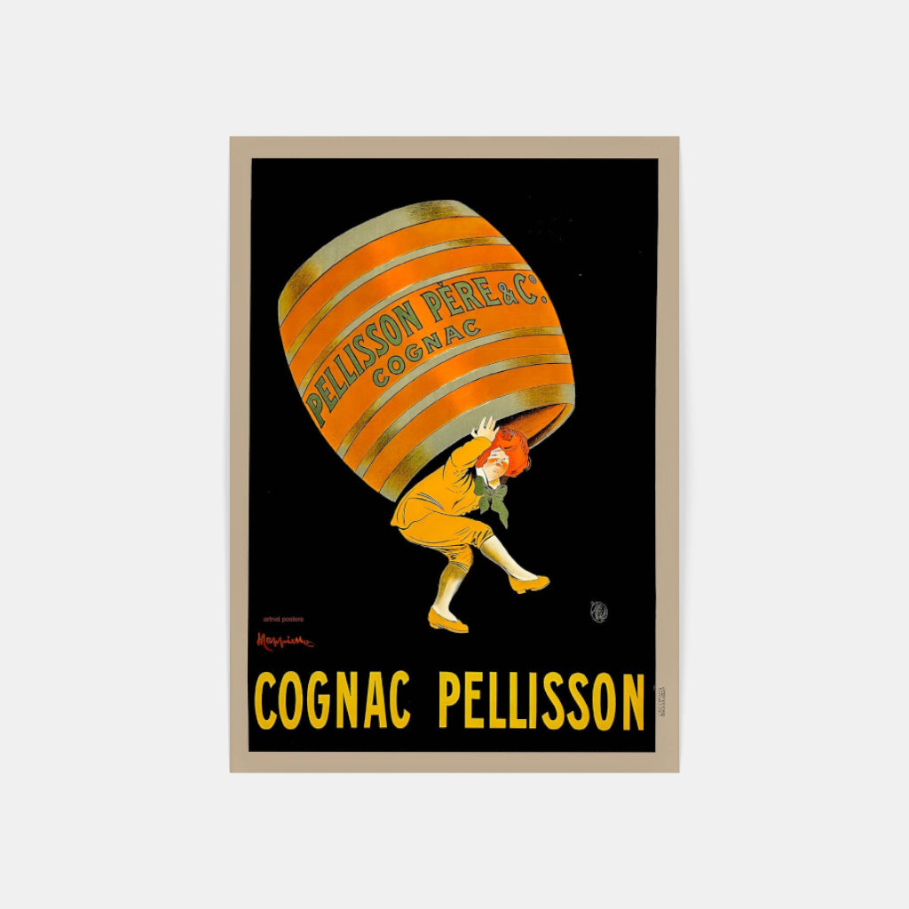 Cognac Pellison retro poster