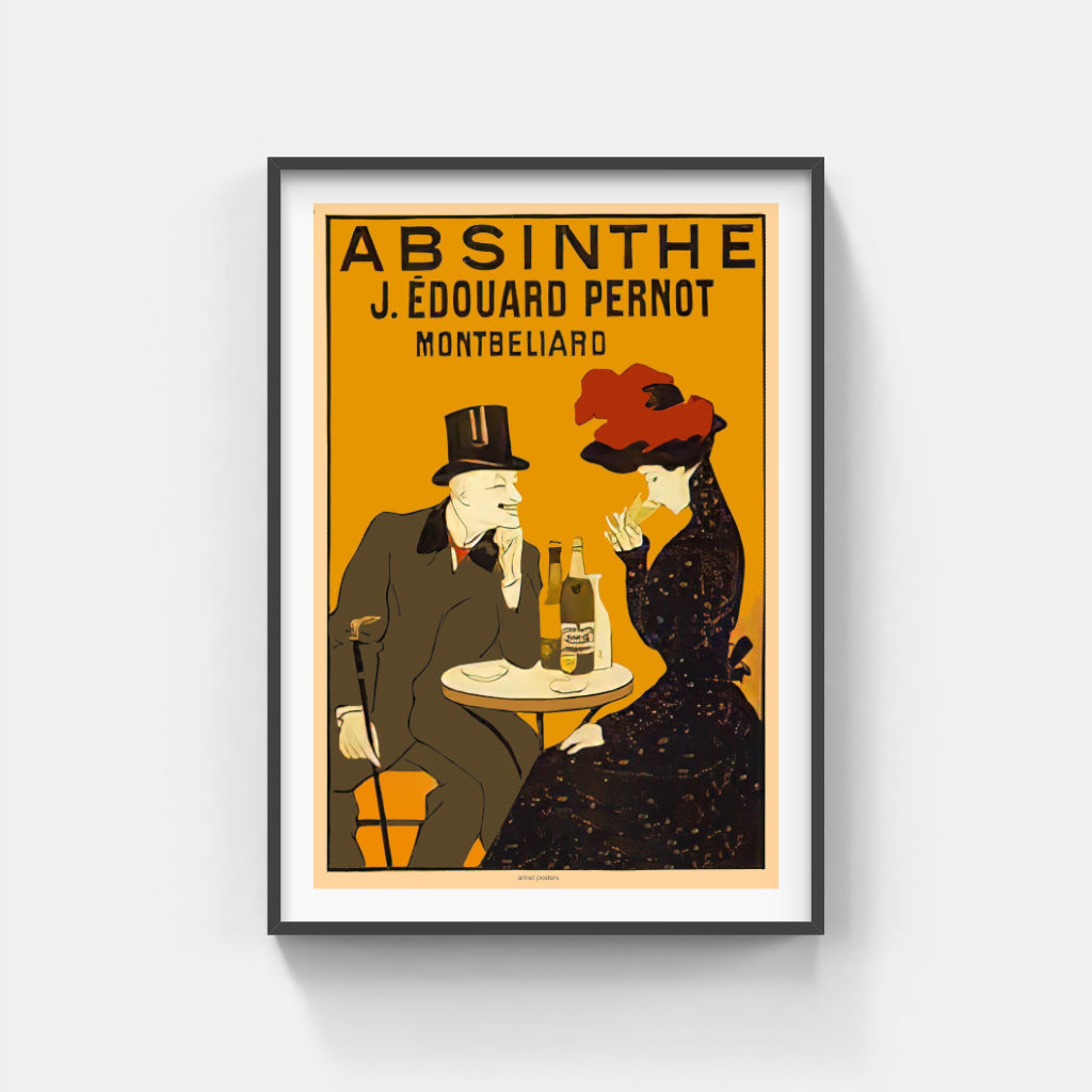 Absinthe makes the Heart Grow Fonder - retro poster