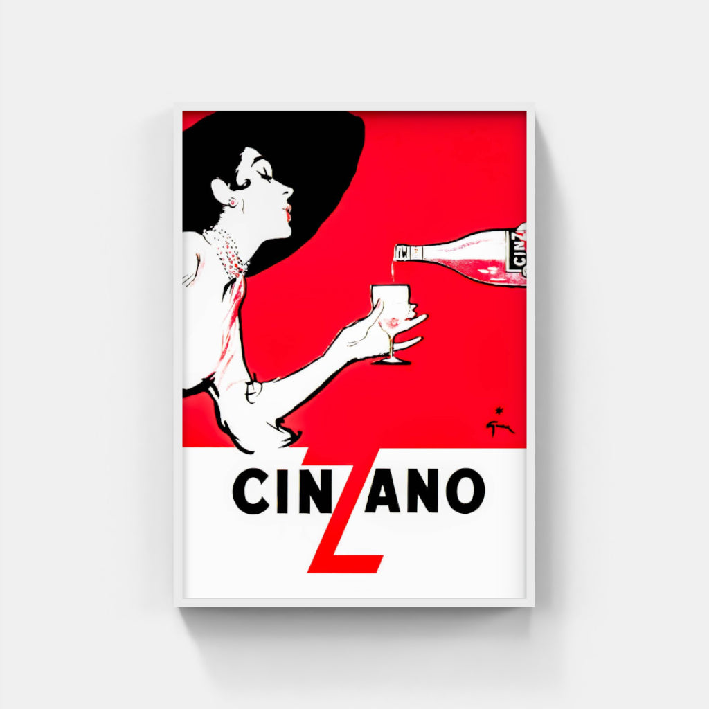 Cinzano Red Lady poster