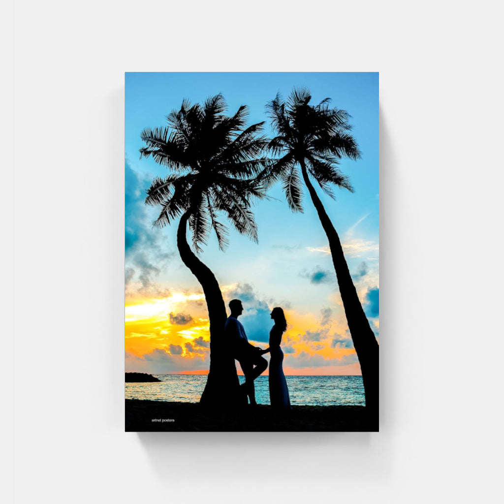 Maldives Sunset poster