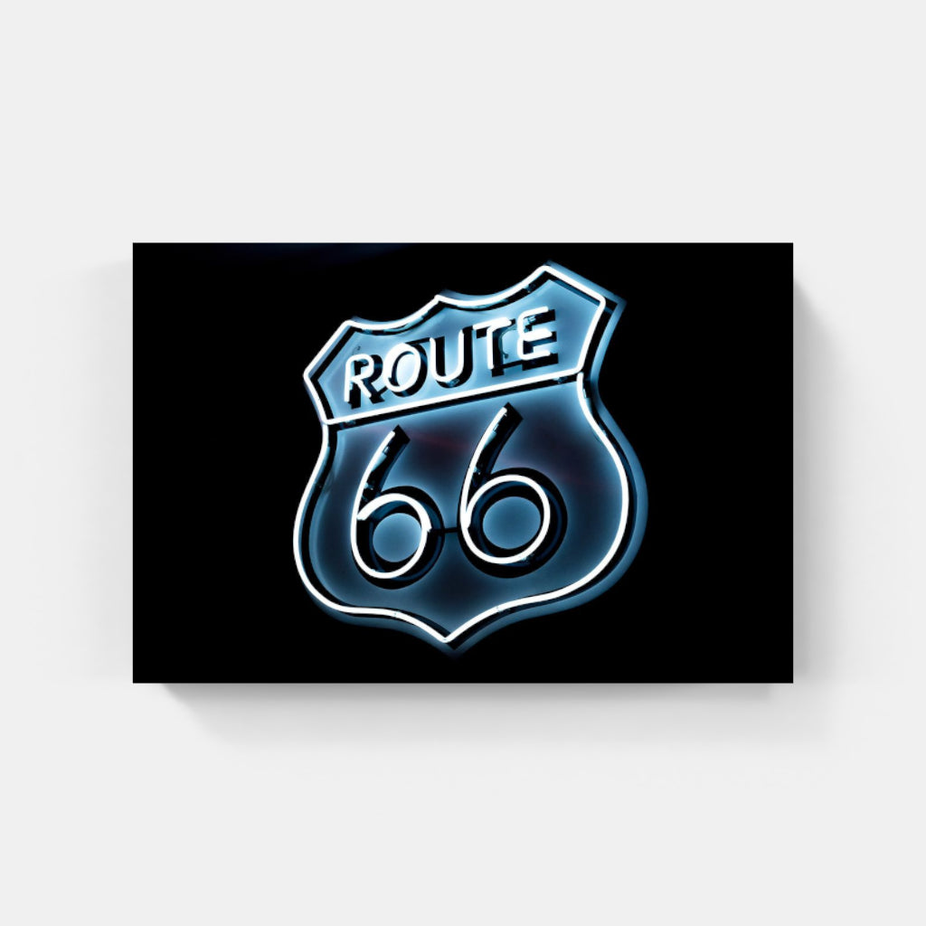 Route 66 neon poster