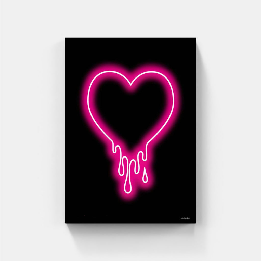 Bleeding Heart neon poster