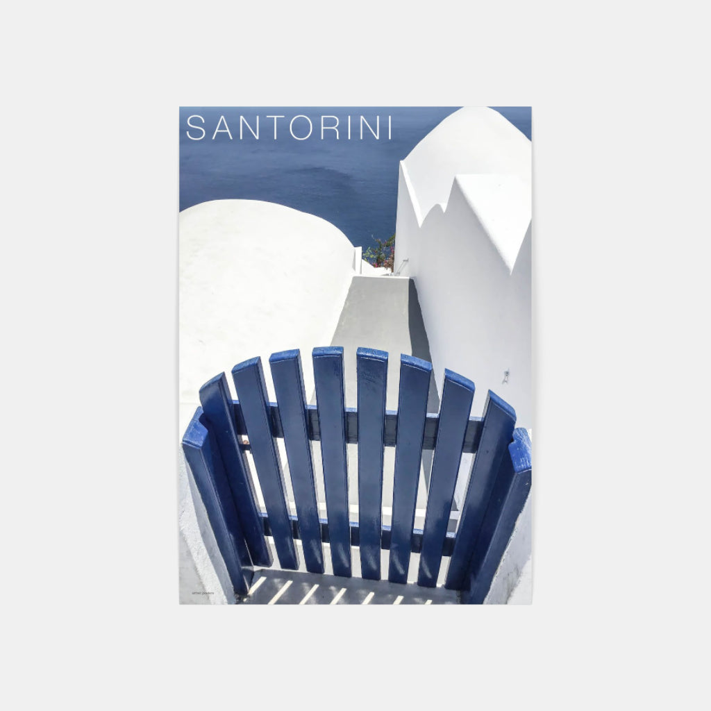 Santorini Blue Gate - Greece poster