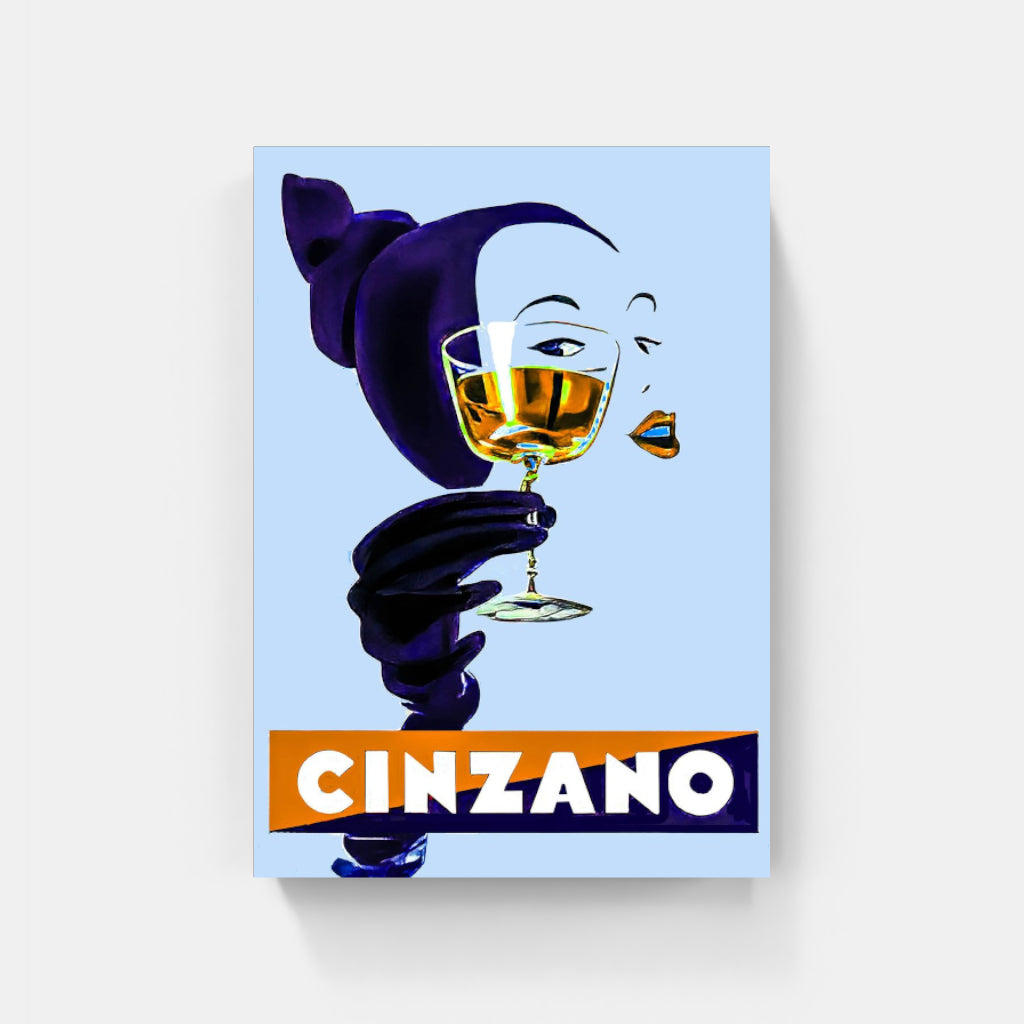 Cinzano Blue Lady poster