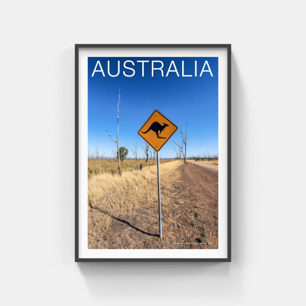 Kangaroos sign poster